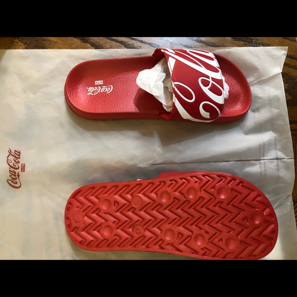 Kith Coca Cola Red Slides Size 9 - Picture 2 of 5